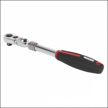 Sealey AK8983 Premier Platinum Locking Flexi-Head Extendable Ratchet Wrench 3/8 inch Sq Drive