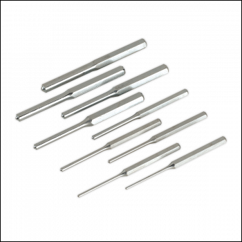 Sealey AK9109 Roll Pin Punch Set 9pc 1/8-1/2 inch  - Imperial