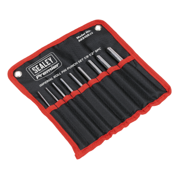 Sealey AK9109 Premier Roll Pin Punch Set Imperial 1/8-1/2 inch  9pc