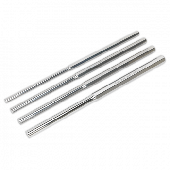 Sealey AK9147 Premier Extra-Long Parallel Pin Punch Set 4pc