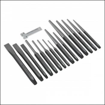 Sealey AK9216 Premier Punch & Chisel Set 16pc
