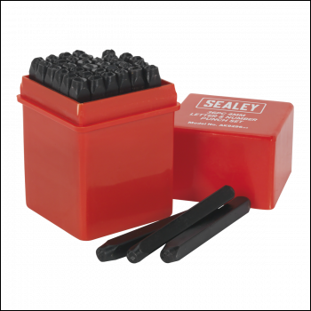 Sealey AK9296 Letter & Number Punch Set 4mm 36pc