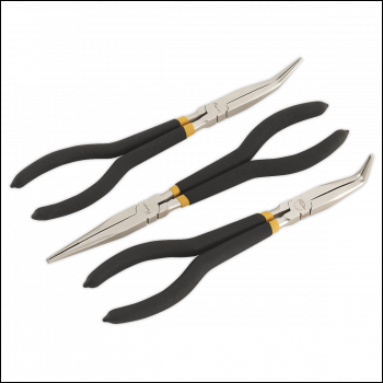 Sealey AK930 Premier Needle Nose Pliers Set Ni-Fe Finish 280mm 3pc