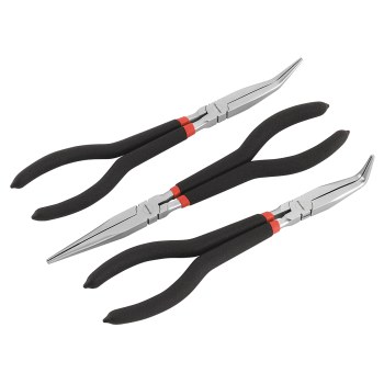 Sealey AK930 Premier Needle Nose Pliers Set Ni-Fe Finish 280mm 3pc