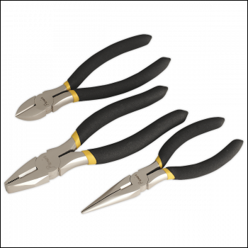 Sealey AK9333 Premier Pliers Set Ni-Fe Finish 3pc