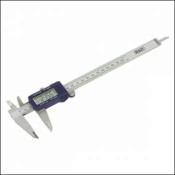 Sealey AK9622EV Digital Vernier Caliper 0-200mm(0-8 inch )