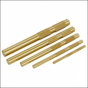 Sealey AKB05 Brass Punch Set 5pc