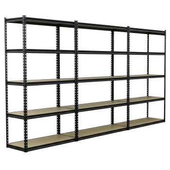 Sealey AP1200RCOMBO1 Racking Unit with 5 Shelves 220kg Capacity Per Level - Set of 3