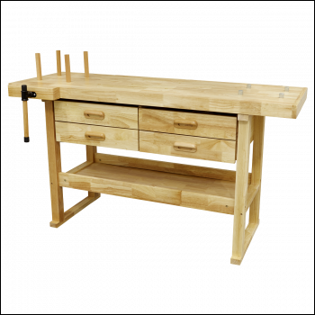 Sealey AP1640 Woodworking Bench with 4 Drawers