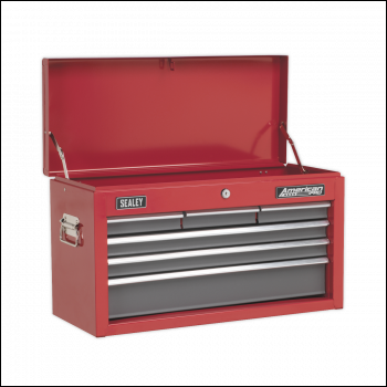 Sealey AP2201BB Topchest 6 Drawer with Ball-Bearing Slides - Red/Grey