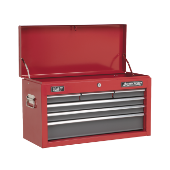Sealey AP2201BB American PRO® Topchest 6 Drawer - Red/Grey