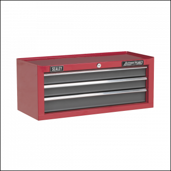 Sealey AP22309BB American PRO® Mid-Box Tool Chest 3 Drawer - Red/Grey