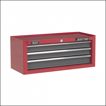Sealey AP22309BB Mid-Box Tool Chest 3 Drawer with Ball-Bearing Slides - Red/Grey