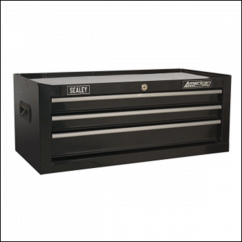 Sealey AP223B American PRO® Mid-Box Tool Chest 3 Drawer - Black