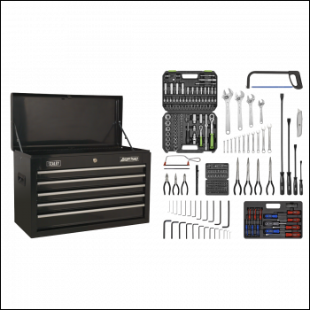 Sealey AP225BCOMBO American PRO® Topchest 5 Drawer with 272pc Tool Kit - Black