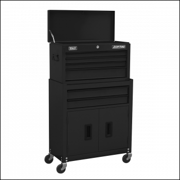 Sealey AP22BK American PRO® Topchest & Rollcab Combination 6 Drawer - Black
