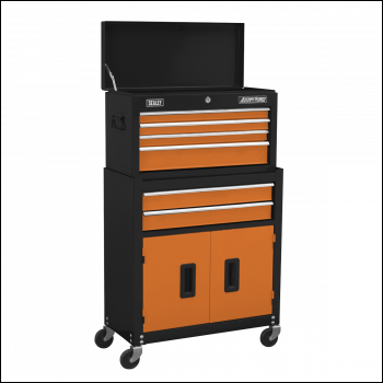 Sealey AP22O American PRO® Topchest & Rollcab Combination 6 Drawer - Orange