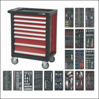 Sealey AP2408TTC08 Premier™ Rollcab 8 Drawer with 707pc Tool Kit