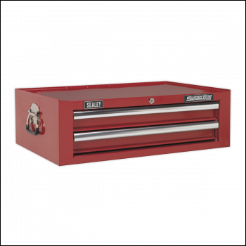 Sealey AP26029T Mid-Box 2 Drawer Tool Chest with Ball-Bearing Slides - Red