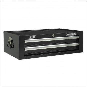 Sealey AP26029TB Superline PRO® Mid-Box Tool Chest 2 Drawer - Black