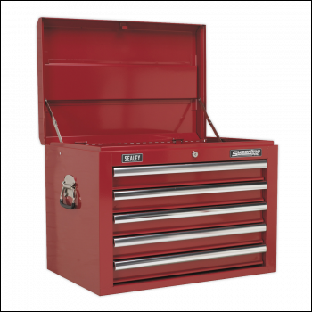 Sealey AP26059T Superline PRO® Topchest 5 Drawer - Red