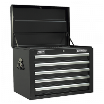 Sealey AP26059TB Superline PRO® Topchest 5 Drawer - Black