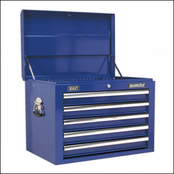 Sealey AP26059TC Topchest 5 Drawer with Ball-Bearing Slides - Blue