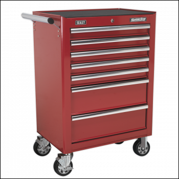 Sealey AP26479T Rollcab 7 Drawer with Ball-Bearing Slides - Red