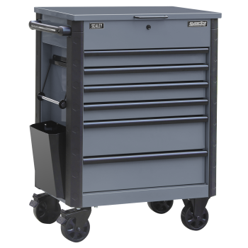 Sealey AP266G Superline Pro® Tool Trolley 6 Drawer - Grey