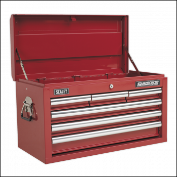 Sealey AP33069 Superline PRO® Topchest 6 Drawer - Red