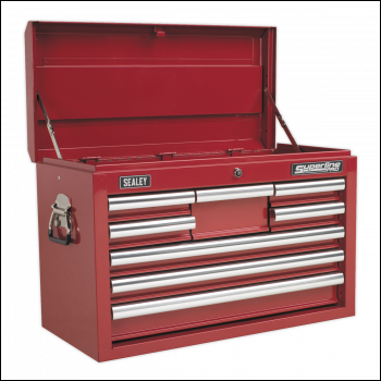 Sealey AP33089 Topchest 8 Drawer with Ball-Bearing Slides - Red