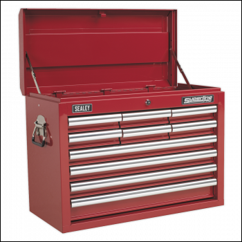 Sealey AP33109 Superline PRO® Topchest 10 Drawer - Red