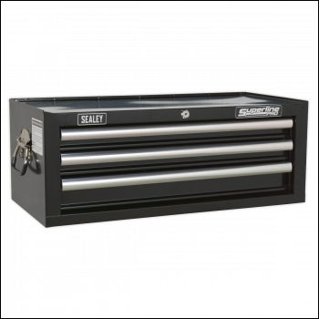 Sealey AP33339B Superline PRO® Mid-Box Tool Chest 3 Drawer - Black