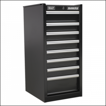 Sealey AP33589B Hang-On Chest 8 Drawer with Ball-Bearing Slides - Black