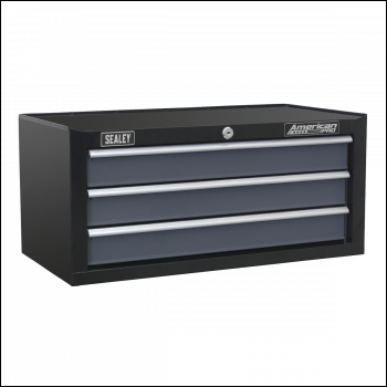 Sealey AP3503TB American PRO® Mid-Box Tool Chest 3 Drawer - Black/Grey