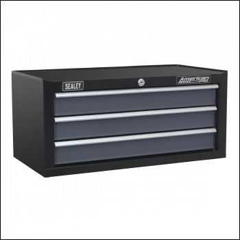 Sealey AP3503TB Mid-Box Tool Chest 3 Drawer with Ball-Bearing Slides - Black/Grey