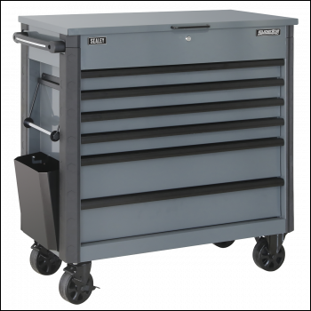 Sealey AP366G Tool Trolley 6 Drawer - Grey