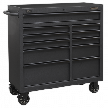 Sealey AP4111BE Superline PRO® Black Edition Rollcab with 11 Soft Close Drawers 1040mm