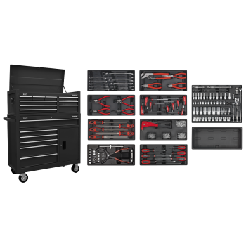 Sealey AP41STACKBCOMBO American PRO® Tool Chest Combination with 117pc Tool Kit - Black