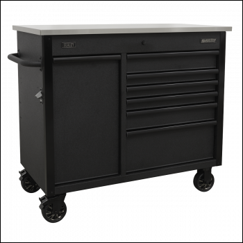 Sealey AP4206BE Superline PRO® Mobile Tool Cabinet with Power Tool Charging Drawer 1120mm