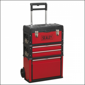 Sealey AP548 Mobile Steel/Composite Toolbox with 3 Compartments