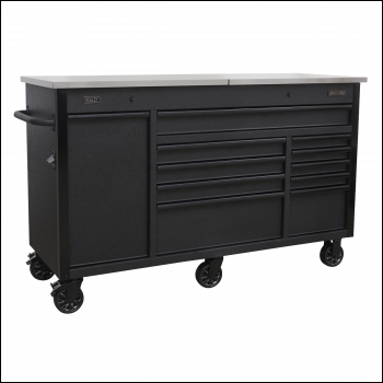 Sealey AP6310BE Superline PRO® Mobile Tool Cabinet with Power Tool Charging Drawer 1600mm