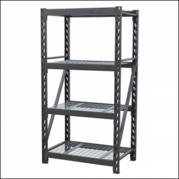 Sealey AP6372 Heavy-Duty Racking Unit with 4 Mesh Shelves 640kg Capacity Per Level