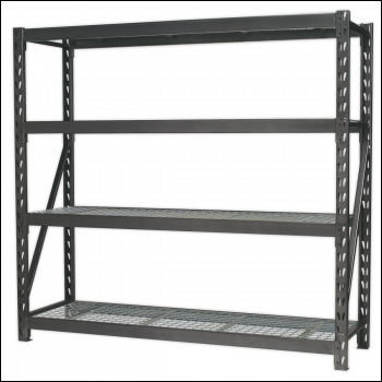 Sealey AP6572 Heavy-Duty Racking Unit with 4 Mesh Shelves 640kg Capacity Per Level