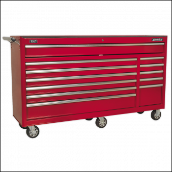 Sealey AP6612 Rollcab 12 Drawer with Ball-Bearing Slides Heavy-Duty - Red