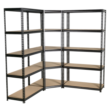 Sealey AP7150COMBO1 Corner Racking Unit with 5 Shelves - Set of 3