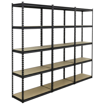 Sealey AP900RCOMBO1 Racking Unit with 5 Shelves 340kg Capacity Per Level - Set of 3
