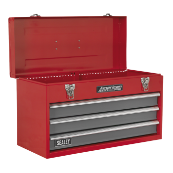 Sealey AP9243BB American PRO® Tool Chest 3 Drawer - Red/Grey
