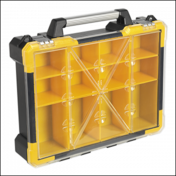 Sealey APAS12R Parts Storage Case with 12 Removable Compartments 490mm
