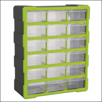 Sealey APDC18HV Cabinet Box 18 Drawer - Green/Black